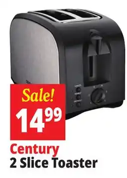 Ocean State Job Lot Century 2 Slice Wide Slot Toaster offer