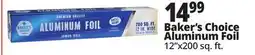 Ocean State Job Lot Baker's Choice Premium Quality Aluminum Foil Jumbo Roll 200' offer