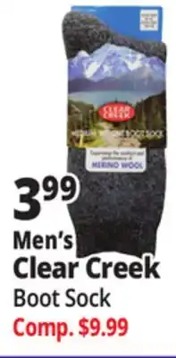 Ocean State Job Lot Clear Creek Men's Merino Wool Boot Socks offer
