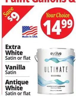 Ocean State Job Lot Extra White Satin or flat Vanilla Satin Antique White Satin or flat offer