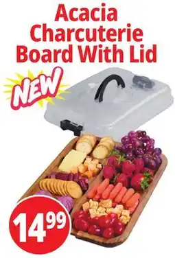 Ocean State Job Lot Acacia Charcuterie Board With Lid offer