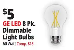 Ocean State Job Lot GE LED 8 Pk. Dimmable Light Bulbs offer