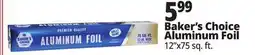 Ocean State Job Lot Baker's Choice Premium Quality Aluminum Foil 75 sq ft offer