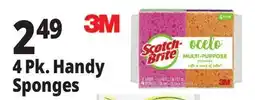 Ocean State Job Lot Scotch-Brite Ocelo Multi-Purpose 3M Sponges 4 Count offer