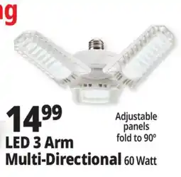 Ocean State Job Lot Bright Living 8-Panel LED Garage Light offer