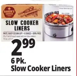 Ocean State Job Lot Baker's Choice Slow Cooker Liners 6 Count offer