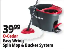 Ocean State Job Lot O-Cedar Microfiber Easywring Spin Mop & Bucket offer