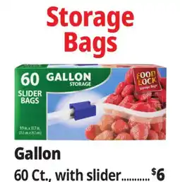 Ocean State Job Lot Food Lock Easy Slider Gallon Storage Bags offer