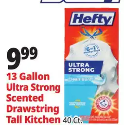 Ocean State Job Lot Hefty Ultra Strong Citrus Twist 13 Gallon Trash Bags offer