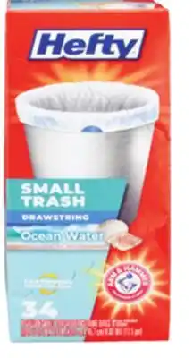 Ocean State Job Lot Hefty Small Trash Ocean Water 4 Gallon Trash Bags 34 Count offer
