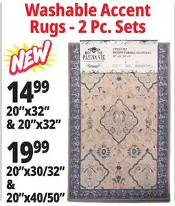 Ocean State Job Lot Washable Accent Rugs - 2 Pc. Sets offer