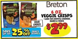 Ollie's Breton VEGGIE CRISPS offer