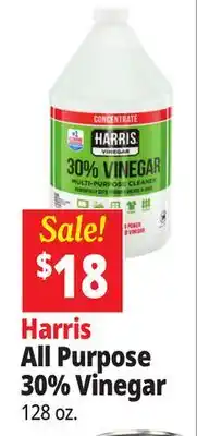 Ocean State Job Lot Harris 30% Cleaning Vinegar 1 gal offer