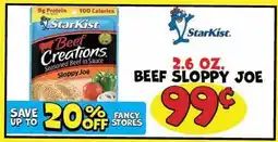 Ollie's StarKist BEEF SLOPPY JOE offer