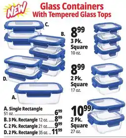 Ocean State Job Lot Glass Food Containers offer