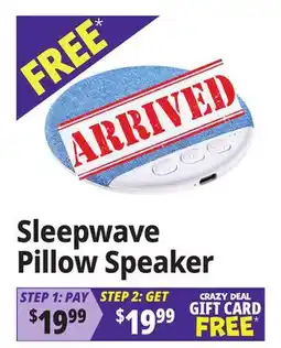 Ocean State Job Lot Sleepwave Pillow Speaker offer