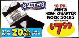 Ollie's SMITH'S WORKWEAR MEN'S HIGH QUARTER WORK SOCKS offer