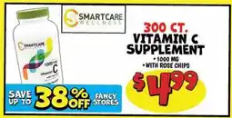 Ollie's SMARTCARE WELLNESS VITAMIN C SUPPLEMENT offer