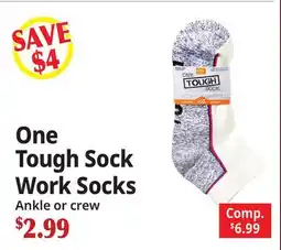 Ocean State Job Lot One Tough Sock Work Socks offer