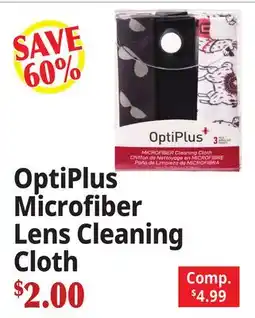 Ocean State Job Lot OptiPlus Microfiber Lens Cleaning Cloth offer