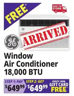 Ocean State Job Lot Window Air Conditioner 18,000 BTU offer