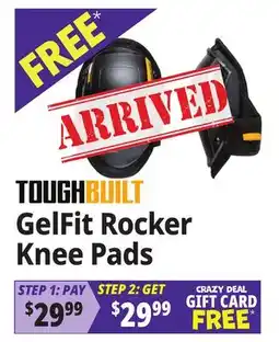 Ocean State Job Lot TOUGHBUILT GelFit Rocker Knee Pads offer