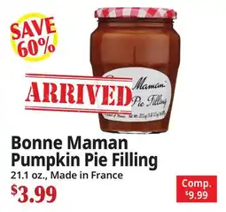 Ocean State Job Lot Bonne Maman Pumpkin Pie Filling offer