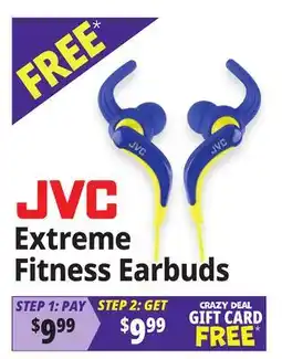 Ocean State Job Lot JVC Extreme Fitness Earbuds offer