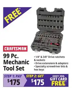 Ocean State Job Lot 99 Pc. Mechanic Tool Set offer