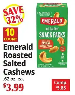 Ocean State Job Lot Emerald Roasted Salted Cashews offer
