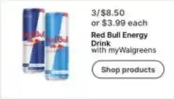 Walgreens Red Bull Energy Drink offer
