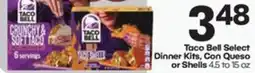 Harp's Market Taco Bell Select Dinner Kits, Con Queso or Shells offer