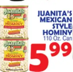 Bravo Supermarkets JUANITA'S MEXICAN STYLE HOMINY offer