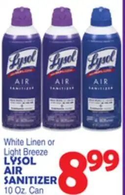 Bravo Supermarkets LYSOL AIR SANITIZER offer