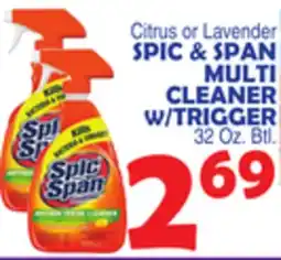 Bravo Supermarkets SPIC & SPAN MULTI CLEANER W/TRIGGER offer