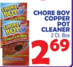 Bravo Supermarkets CHORE BOY COPPER POT CLEANER offer