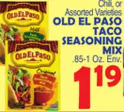 Bravo Supermarkets OLD EL PASO TACO SEASONING MIX offer