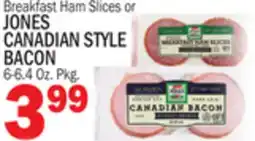 Bravo Supermarkets JONES CANADIAN STYLE BACON offer