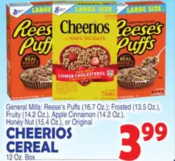 Bravo Supermarkets CHEERIOS CEREAL offer