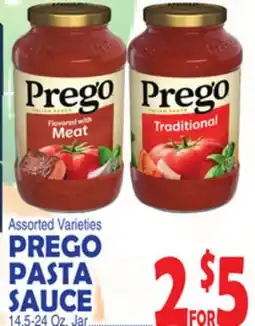 Bravo Supermarkets PREGO PASTA SAUCE offer