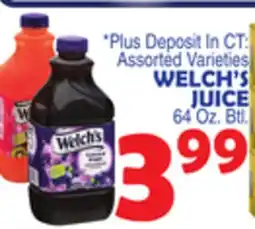 Bravo Supermarkets WELCH'S JUICE offer