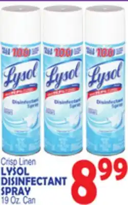 Bravo Supermarkets LYSOL DISINFECTANT SPRAY offer