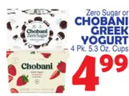 Bravo Supermarkets CHOBANI GREEK YOGURT offer