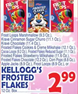 Bravo Supermarkets KELLOGG'S FROSTED FLAKES offer
