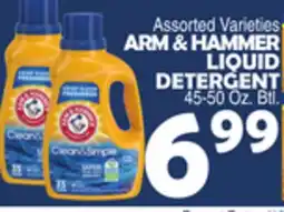 Bravo Supermarkets ARM & HAMMER LIQUID DETERGENT offer