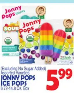 Bravo Supermarkets JONNY POPS ICE POPS offer