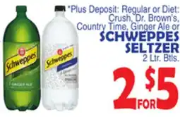 Bravo Supermarkets SCHWEPPES SELTZER offer