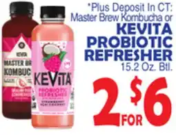 Bravo Supermarkets KEVITA PROBIOTIC REFRESHER offer