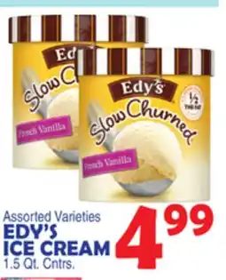 Bravo Supermarkets EDY'S ICE CREAM offer