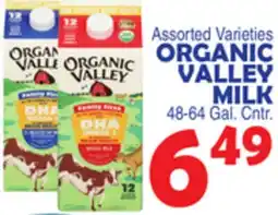Bravo Supermarkets ORGANIC VALLEY MILK offer